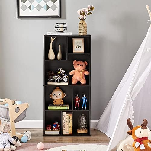 VECELO 42 Inch High Bookcase, 4-Tier Modern Storage Cabinet with Height Diffe...