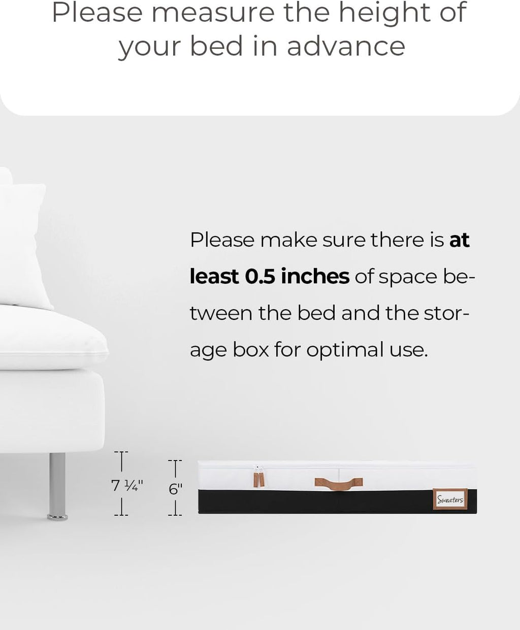 StorageWorks Large Under Bed Storage Containers with Handles and Label Holder, 2 Pack Ultra-thick Fabric Underbed Bins, Closet Organizer for Clothes, Blankets, Sweater