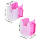 Milk Carton Holder Adjustable Spillproof Milk Drink Holder with Handle for Kid Child Kitchen Tool (Red)