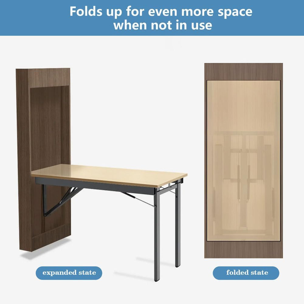 AIZYR in-Cabinet Wall-Mounted Folding Table, Wall-Mounted Folding Table Brack...