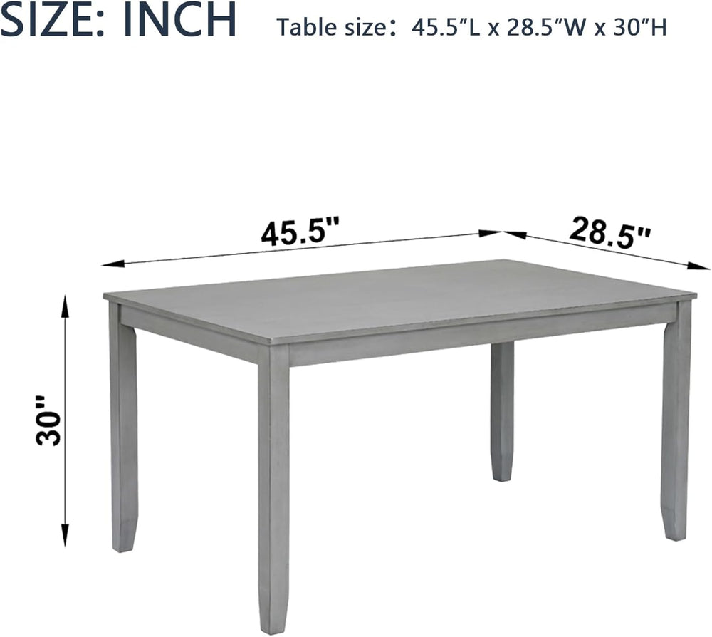 Knocbel Classic 4-Person Dining Table for Small Space, Wooden Apartment Condo...