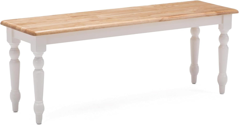 Boraam Windsor Farmhouse Dining Bench - Cream/Natural