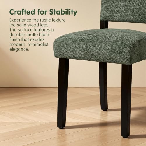CHUN YI Dining Chairs Set of 8, Upholstered Dining Room Chairs, Modern Farmho...