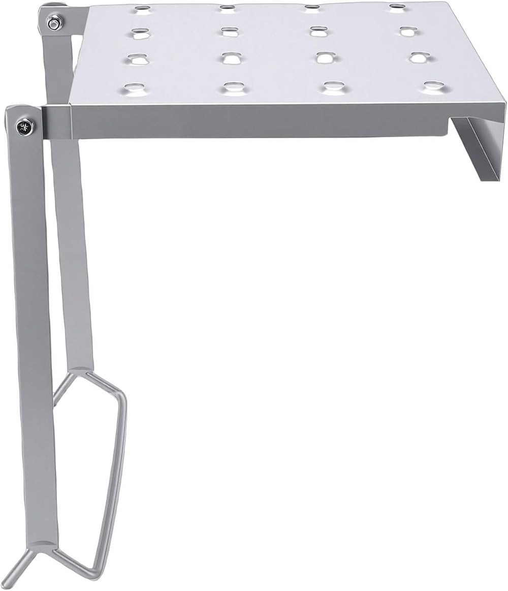Ladder Platform Iron Folding Ladder Work Stand with Multi Purpose Shelf 330 L...