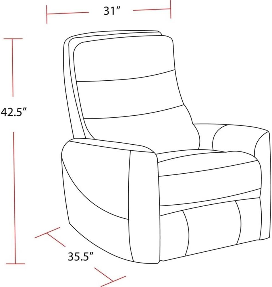 Parker Living Hercules - Black Manual Swivel Glider Recliner