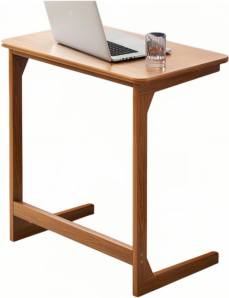 Side Table C Shape Living Room Table, 60x40x70cm TV Tray Table, Small Coffee ...