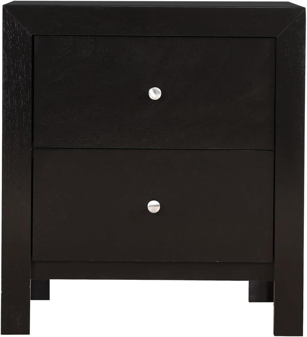 Elegantly Designed Bedside Table in Chic Black,for Small Spaces