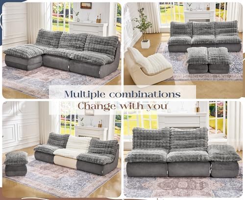 Hobestluk Small Couch Sofa Chaise Lounge Chair Recliner Chair with Footrest |...