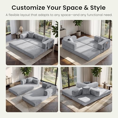 78.8" Convertible Futon Sofa Bed, Couch for Living Room | Corduroy Loves...