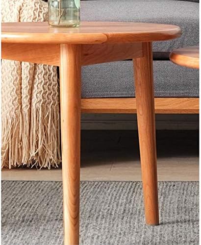 Telephone Table, End Table,Telephone Lighting Side Table,Round Solid Wood Din...