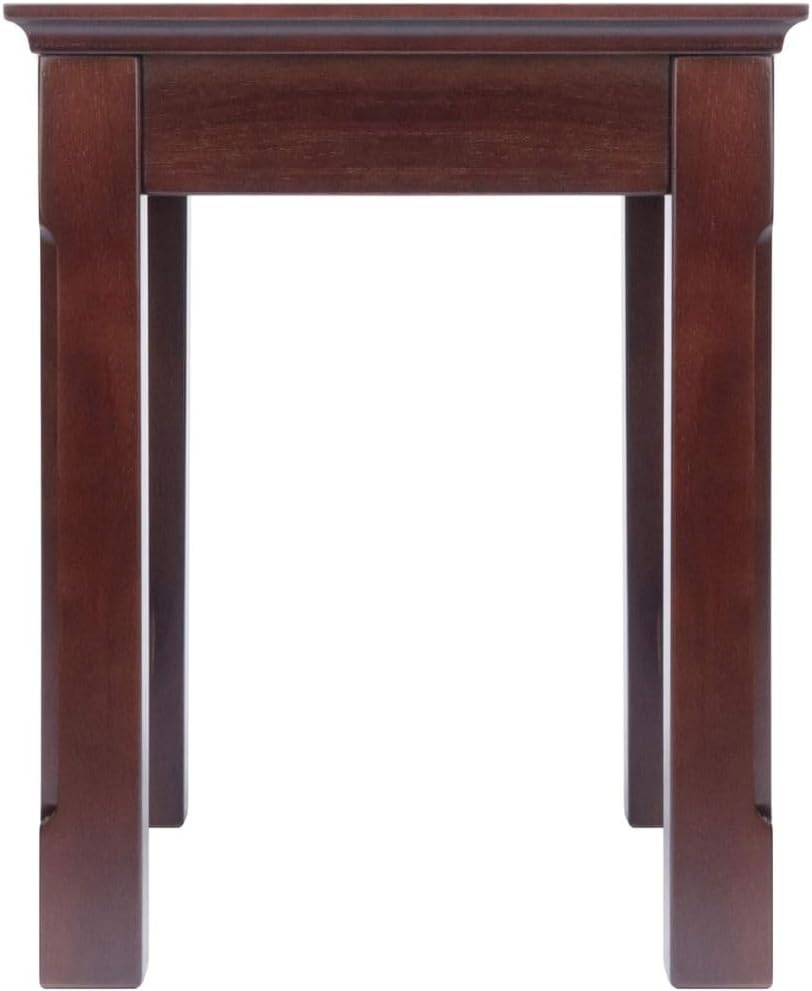 Xola Three Piece Nesting Table Set Cappuccino Solid Wood Construction with X ...