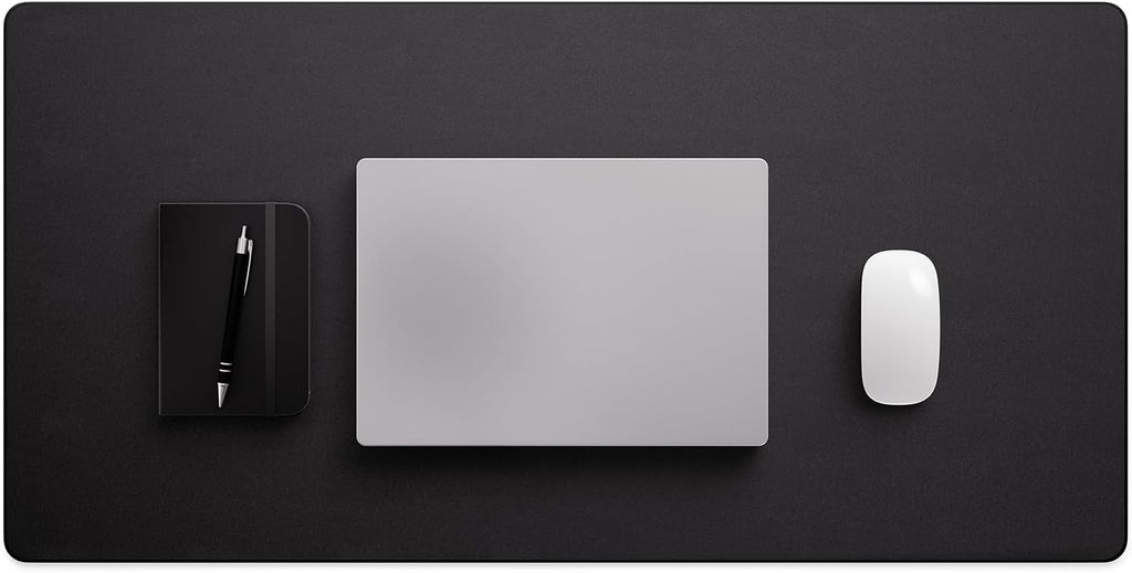 Jotsome Leather Desk Pad Mat, Non-Slip Desk Blotter Pad - Desk Protector for Office, Home, Laptop, and Desktop, Gift for The Holidays or Christmas (Black, 34" x 17")