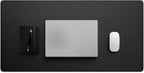Jotsome Leather Desk Pad Mat, Non-Slip Desk Blotter Pad - Desk Protector for Office, Home, Laptop, and Desktop, Gift for The Holidays or Christmas (Black, 34" x 17")