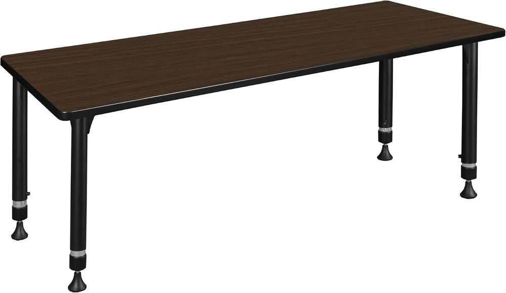 Regency Kee 60 x 24 in. Height Adjustable Classroom Activity Table- Neo Walnu...