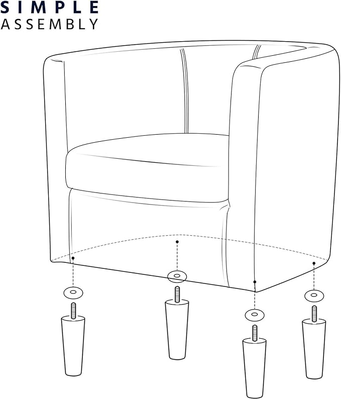 Yaheetech Velvet Accent Chair, Modern and Comfortable Armchairs, Upholstered Barrel Sofa Chair for Living Room Bedroom Waiting Room, Blue