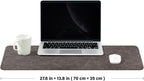 Distressed Leather Desk Mat - Non-Slip PU Desk Pad for Office and Home - Desk Organization and Accessories - Ideal for Large Mouse Pad and Desk Mats on Top of Desks(Slate Gray,27.6"x 13.8")