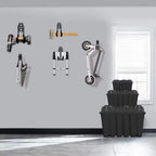 SMARTOLOGY Heavy-Duty Utility Hooks, Wall Hanger, Small 2 Pack, 3 inch Long 2.5 inch Wide, for Garage, Indoor and Outdoor, Ladder Hanger Accessories