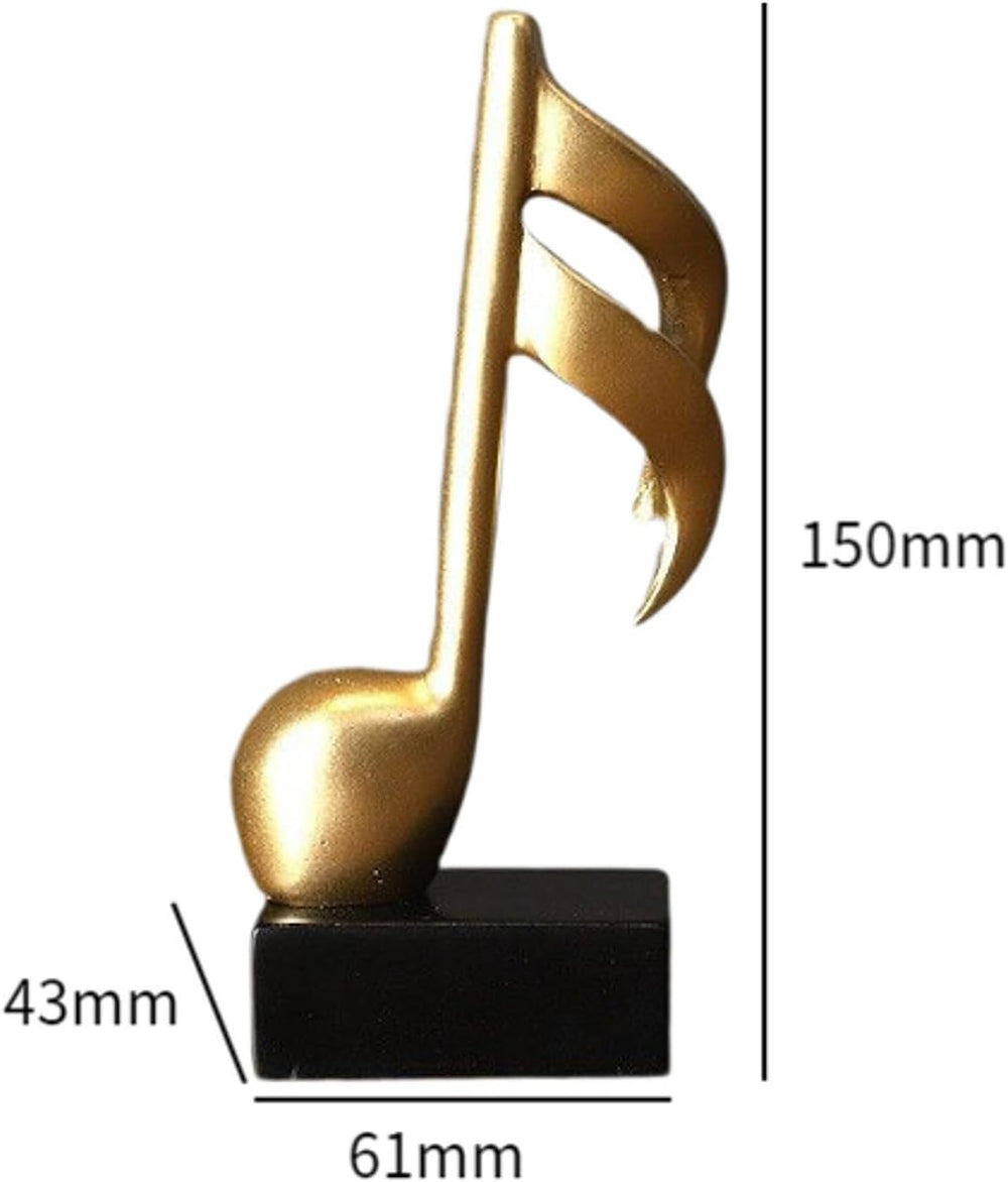 Baoblaze Resin Music Note Sculpture Tabletop Ornament and Acrylic Accent End ...