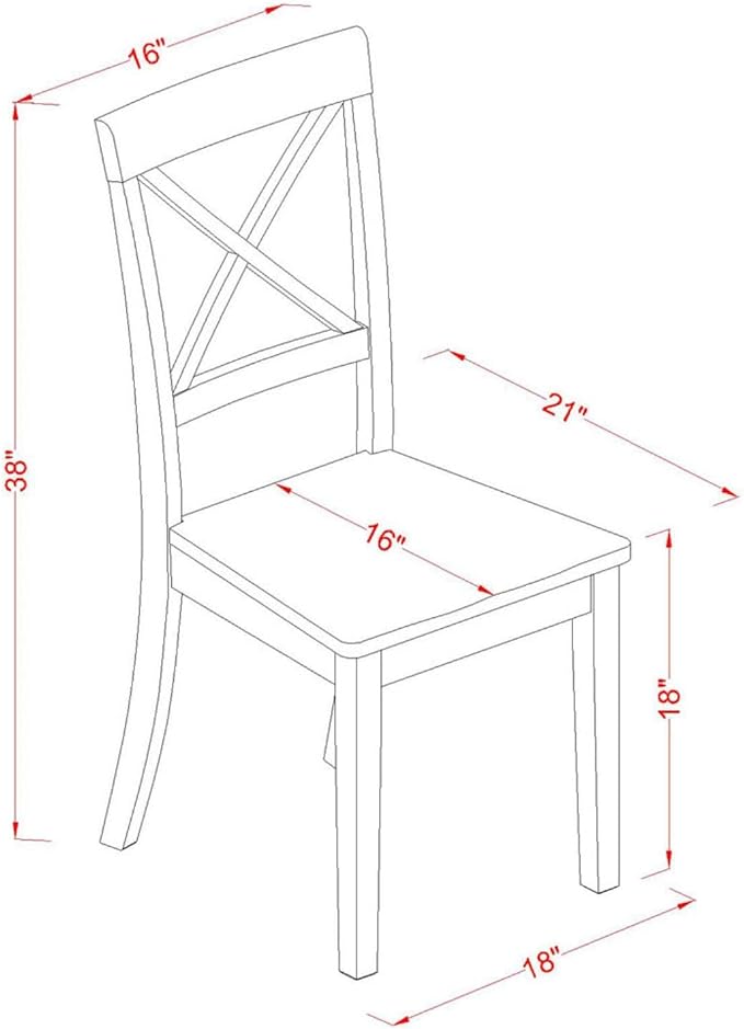 East West Furniture SHBO3-WHI-W 3 Piece Dinette Set for Small Spaces Contains a Round Dining Room Table with Pedestal and 2 Kitchen Dining Chairs, 42x42 Inch, Linen White