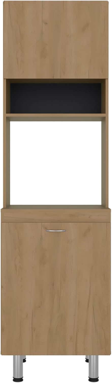 DEPOT E-SHOP 22" Fingal Kitchen Pantry with Microwave Space, Four Shelve...