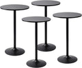 Pearington Pub Table, Jet Black, 4pk