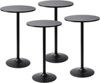 Pearington Pub Table, Jet Black, 4pk