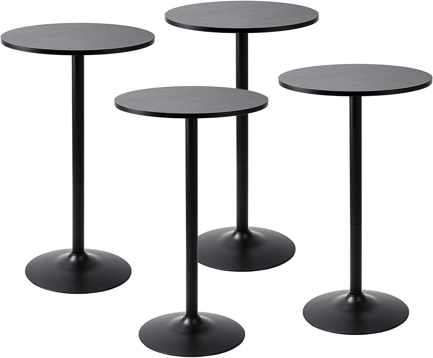 Pearington Pub Table, Jet Black, 4pk