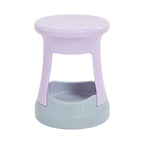 ECR4Kids Active Storage Wobble Stool, 18in Seat Height, Childrens Furniture, Light Purple/Light Grey
