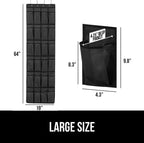 GORILLA GRIP Over the Door Shoe Organizer, 2 Pack, 24 Breathable Mesh Pockets, Space Saving Hanging Storage Holder, Closet Rack Hanger Holds Up to 40 lbs, Hangs on Closets, Shoes, Accessories, Black