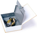 Diversion Book Safe Storage Box (9.5"×6"×2.2"), Dictionary Secret Safe Can with Security Key Lock, Diversion Book Hidden Safe (Rose-Key)