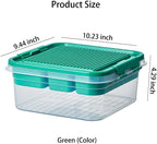 Toys Storage Organizer Bins for Lego, Building Blocks Storage with Building Baseplate Lid, Storage Containers for Building Brick Storage Plastic Stackable Organizer Bin Toy Chest