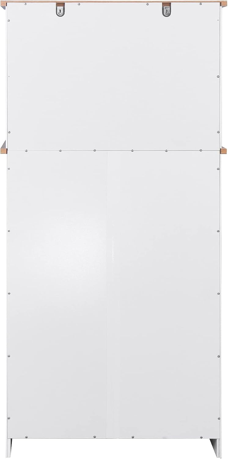 Kitchen Pantry Storage Cabinet Bar Cabinet Cupboard with Storage Drawers and ...