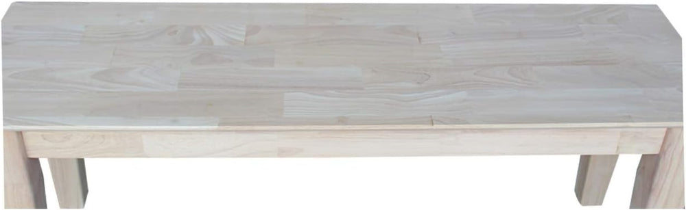 IC International Concepts Shaker Style Solid Wood Bench, 47", Unfinished
