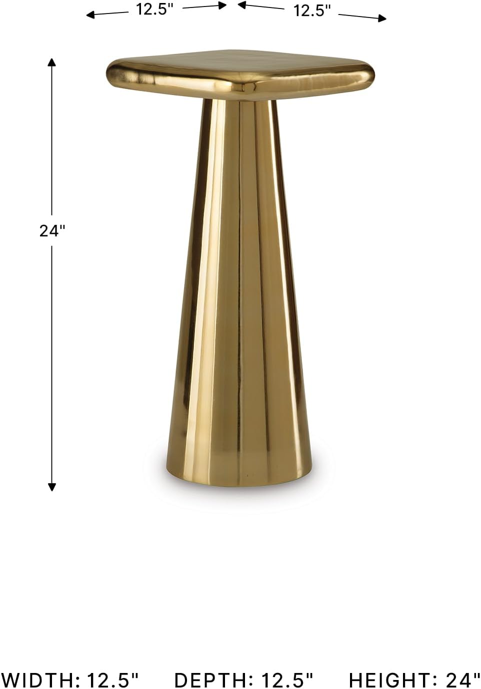 Signature Design by Ashley Dallenburg Contemporary Accent Table, Gold