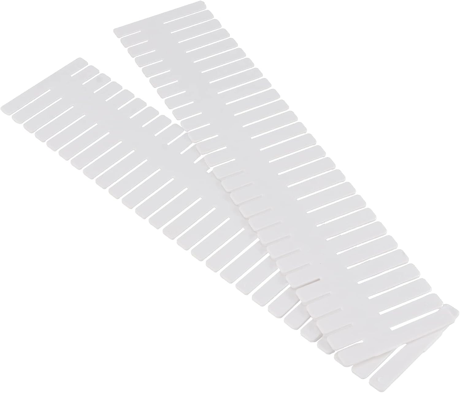 72 Pieces DIY Plastic Grid Drawer Organizer, 12.6 Inch Plastic Grid Drawer Dividers, Plastic Adjustable Drawer Dividers Organizer for Sock, Underwear, Scarf, White