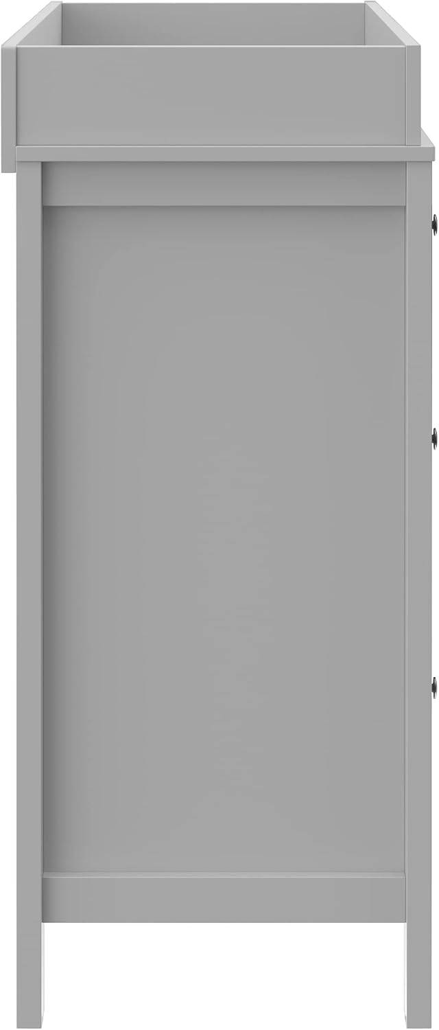 Storkcraft Horizon 3 Drawer Chest with Changing Topper, Pebble Gray