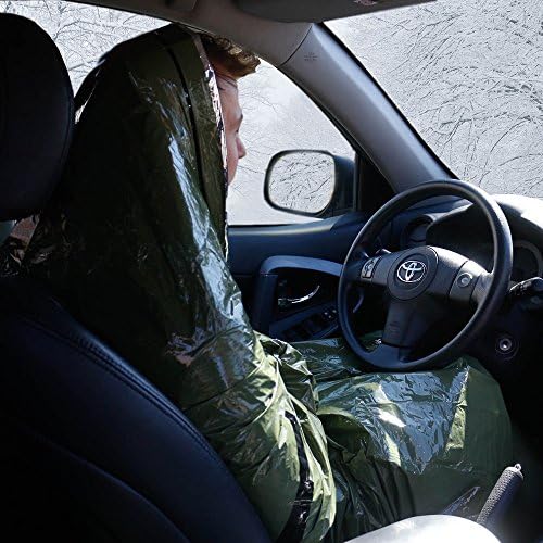 Survival Frog Tact Bivvy 2.0 Emergency Sleeping Bag with Stuff Sack, Carabine...