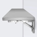 Stainless Steel Folding Wall Shelf,Stainless Steel Wall Mount Folding Table, Wall-Mounted Folding Table,for Laundry Room,Kitchen, Restaurant,Folding Design,Space Saving. (Size : L120*W40cm)