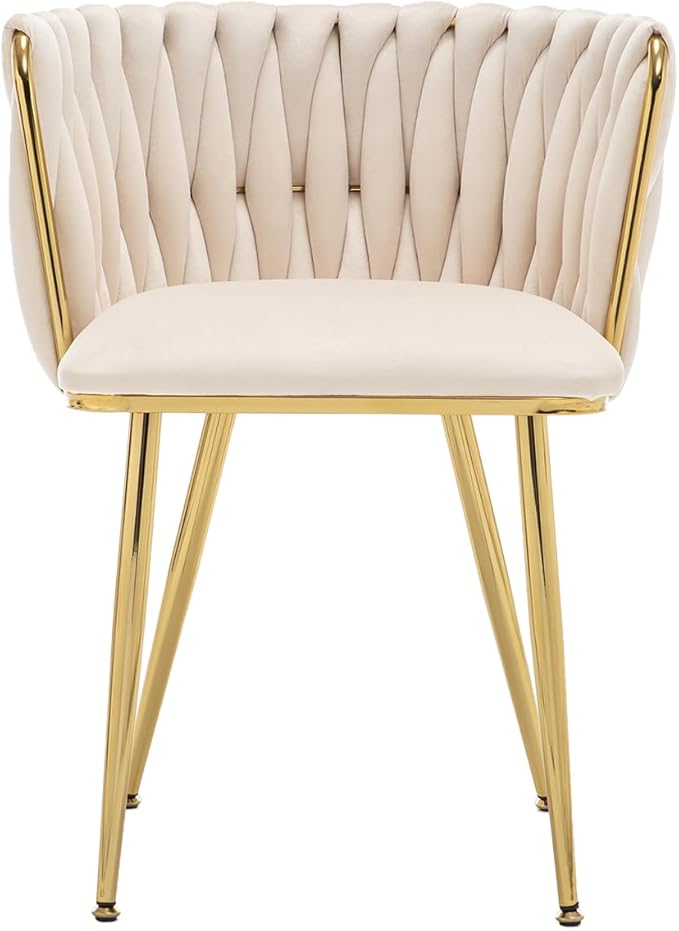 Kiztir Velvet Dining Chairs Set of 4 Upholstered Modern Dining Room Chairs wi...