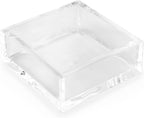 Huang Acrylic Clear Square Paper Napkin Holder | For Cocktails, Hosting, Picnics, Weddings, Parties | Long Lasting Premium Acrylic Construction