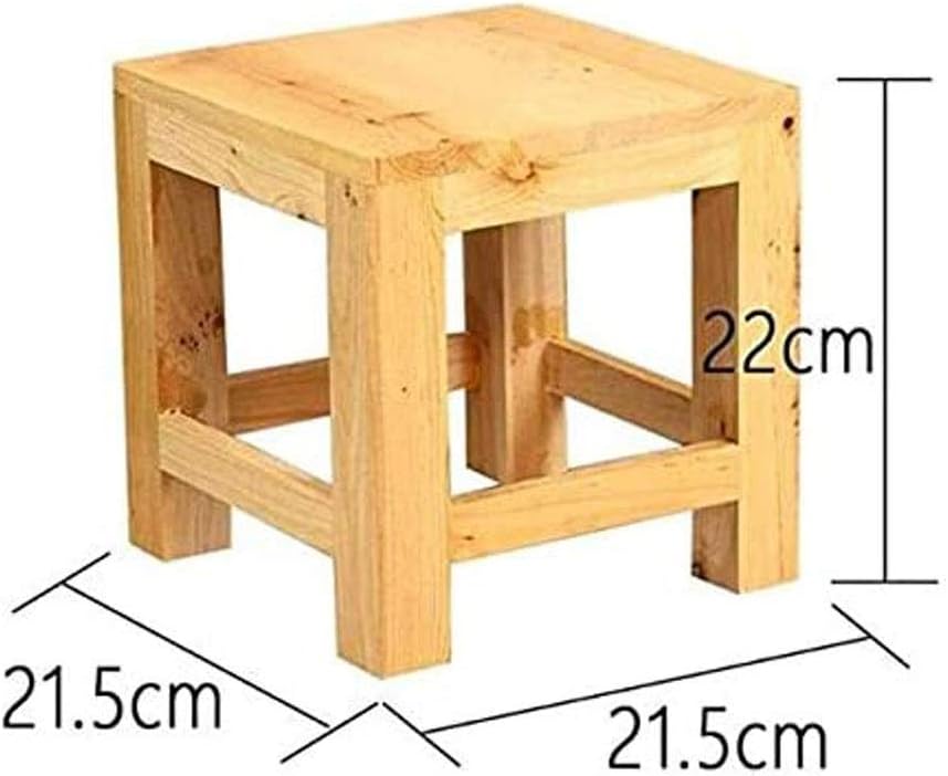 Footstool, Wooden Stool - Footstool Bathroom Non-Slip Light Footstool Coffee ...