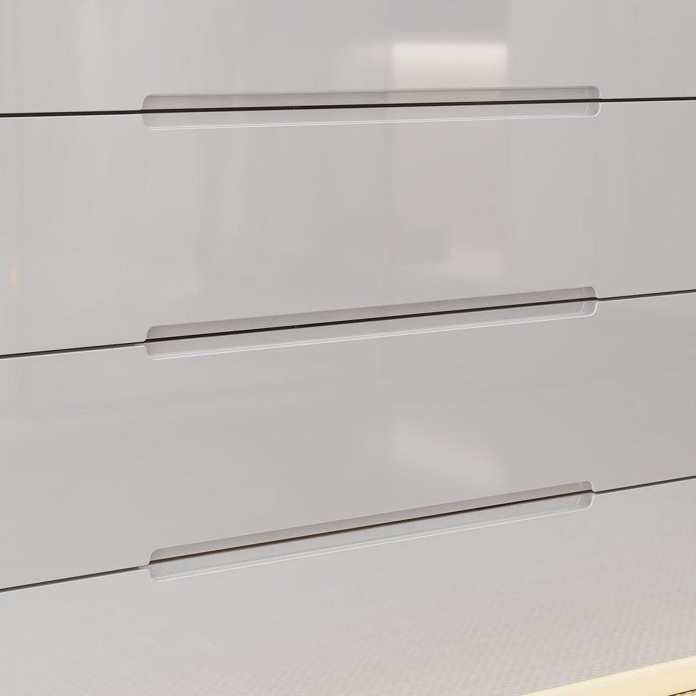 Armoire Bedroom Island Wardrobe Closet Island with 16 Drawers & Glass Tab...