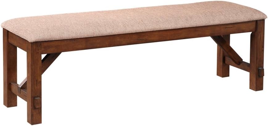 Roundhill Furniture Karven Solid Wood Dining Bench