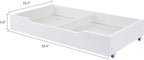 MUSEHOMEINC Solid Wood Under Bed Storage Drawer with 4-Wheels for Bedroom,Wooden Underbed Storage Organizer,Suggested for Queen and King Size Platform Bed