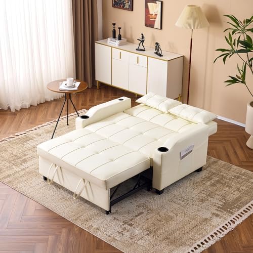 VINGLI Convertible Loveseat Sleeper Sofa Bed, Pullout Couch for Living Room |...
