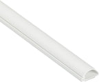 D-Line Half Round Cord Hider, Patented Cable Cover, Hide TV Wall Mount Wires, Raceway for Cords, Decorative Wire Covers, Paintable, Adhesive Cable Concealer, 1x 0.78in W x 0.39in H x 39in L,White