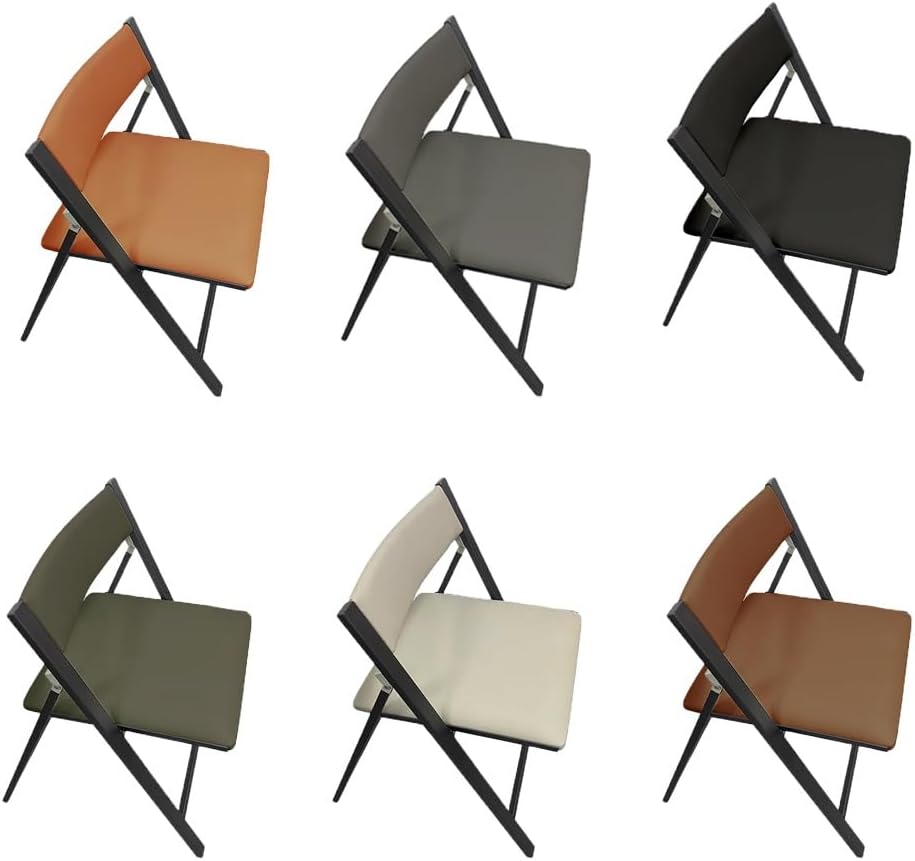 Padded Folding Office Stool, Portable Commercial Chairs, Foldable Office Chai...