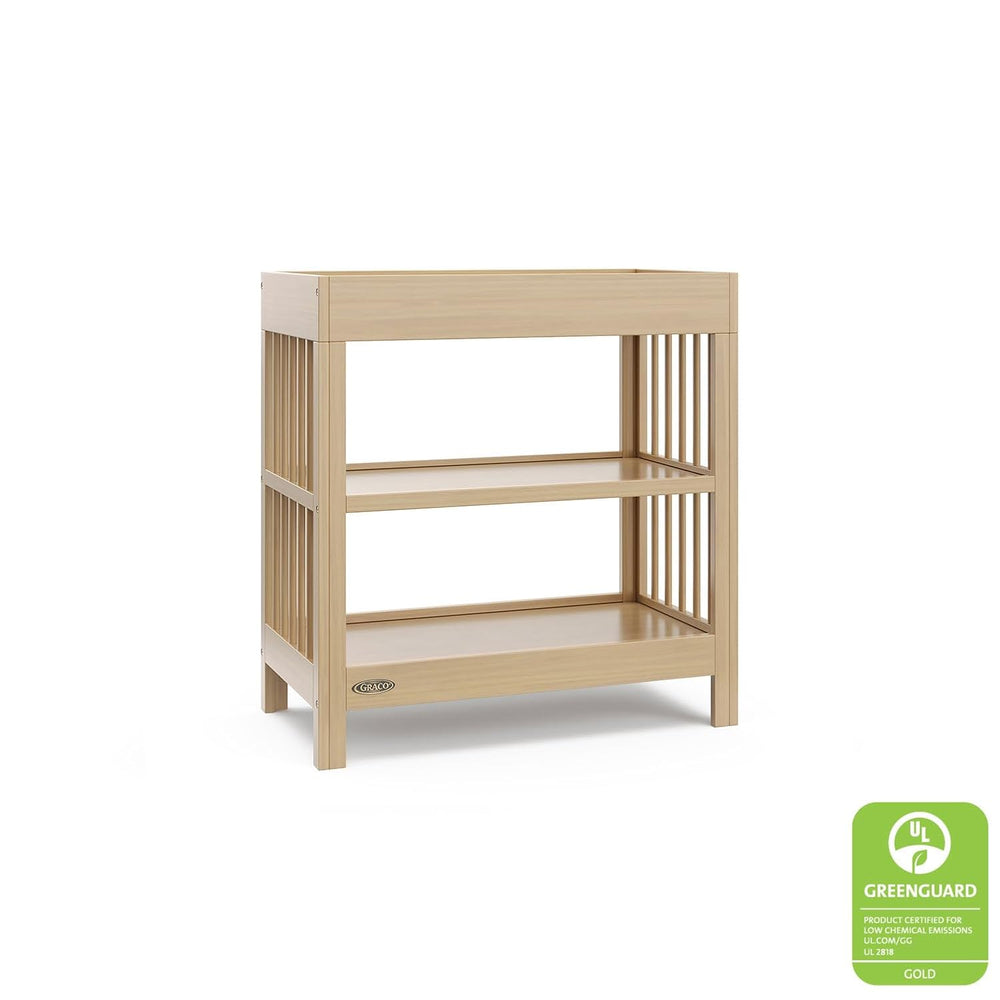 Graco Teddi Changing Table with Water-Resistant Changing Pad (Driftwood) - GR...