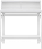 Furinno Simplistic A Frame Computer Desk, Regular, White