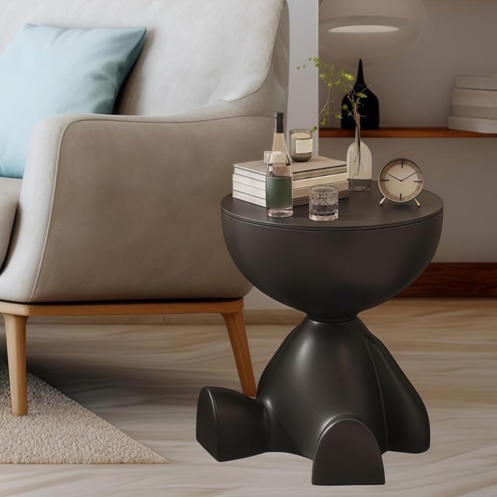 Stylish Circle Side Table Round Coffee Table Nightstand Modern Decor Furnitur...